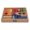 Wooden Story Rainbow Blocks in Tray - 30pcs